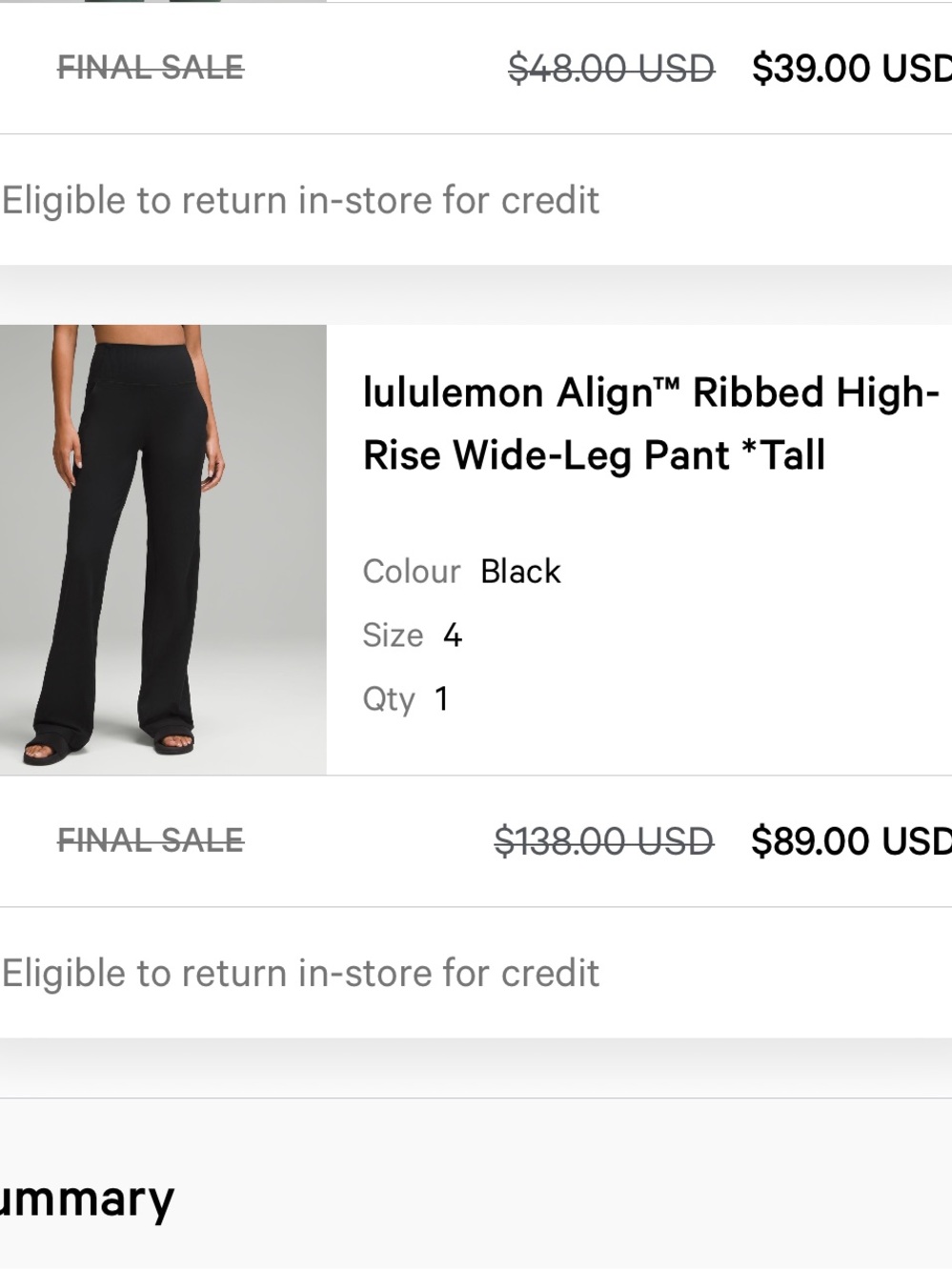 lululemon athletica Align™ Ribbed High-Rise Wide-Leg Pant - Black